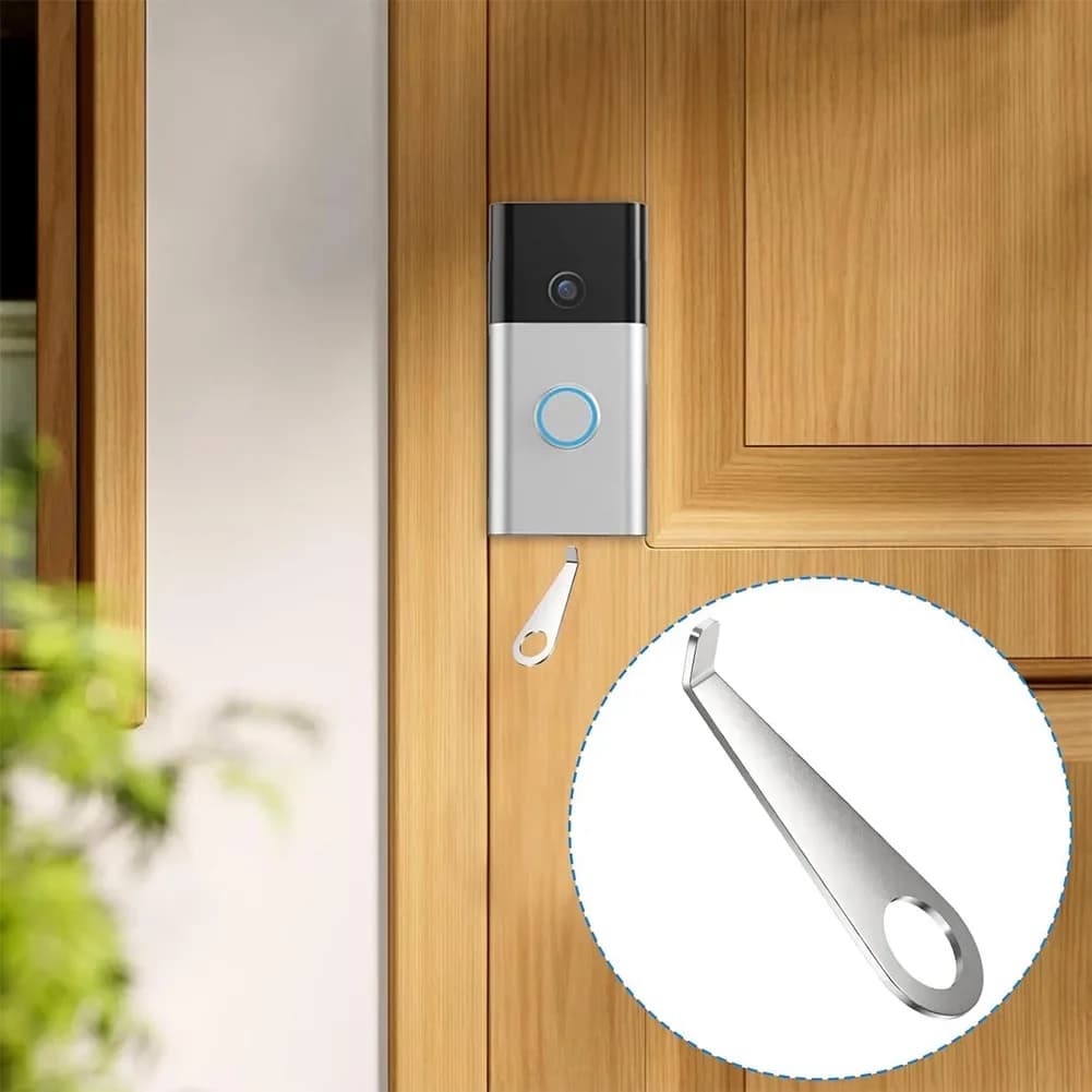 Strumento di rimozione in metallo per videocitofono Ring a batteria (versione 2024) - Chiave per smontaggio videocitofono, accessori per videocitofono