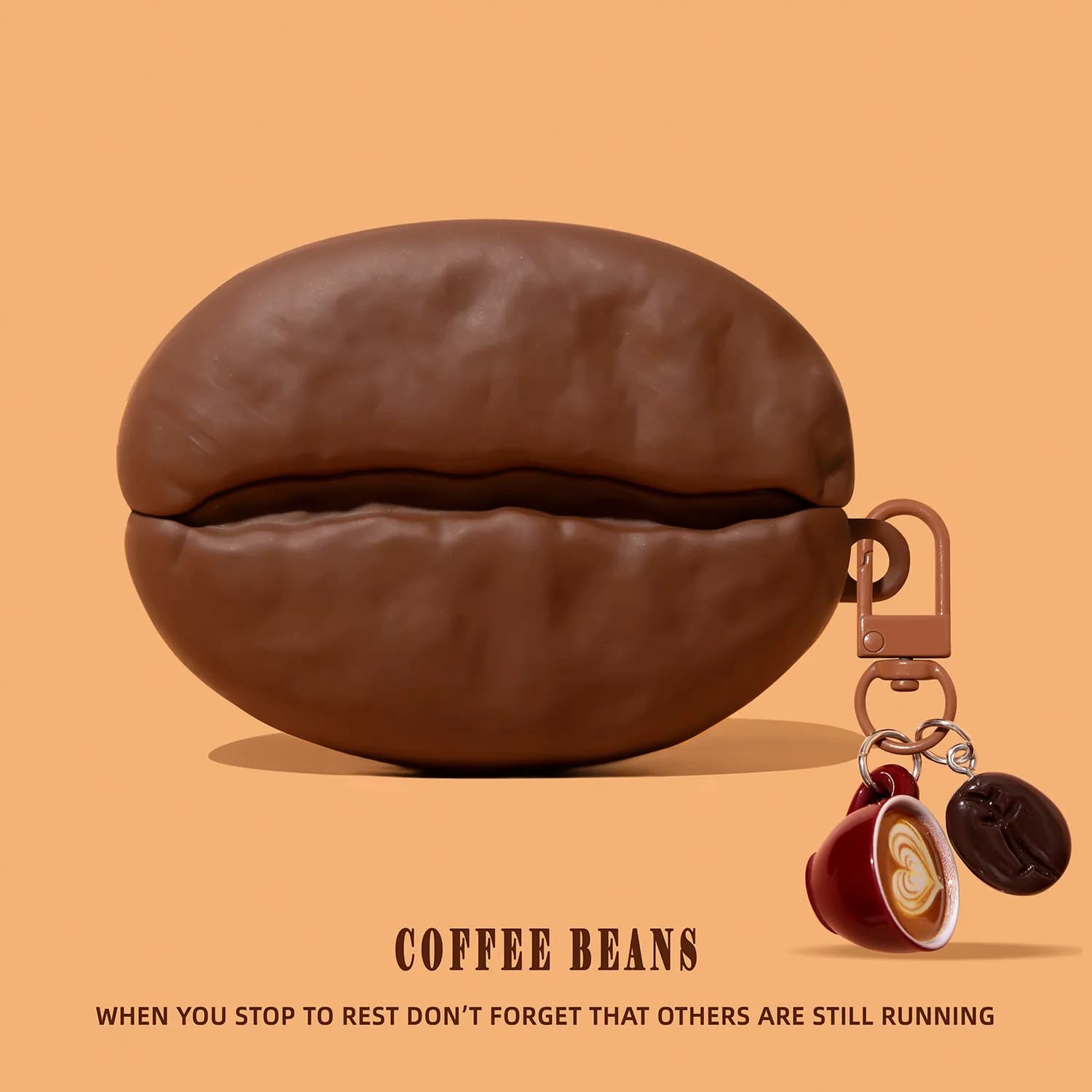 For Airpods 3 4 Pro Pro 2 Pro 3 Coffee Beans Silicone Earphone Case Cover