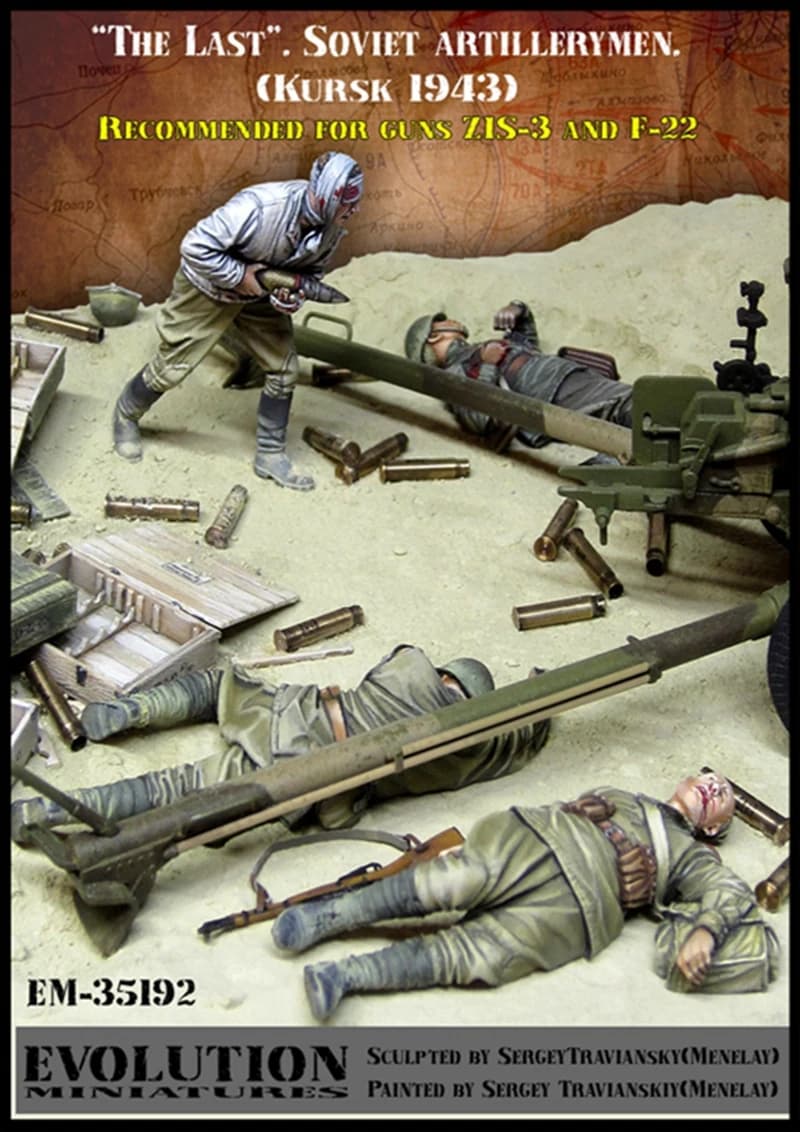 Kit modello in resina 1/35 The Last. Artiglieri sovietici. (Kursk 1943) (4 persone)