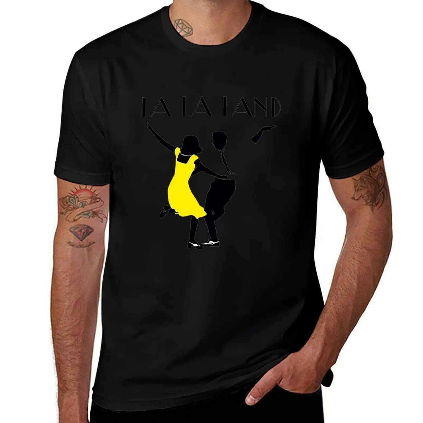 T-shirt with La Land logo, party shirt for men