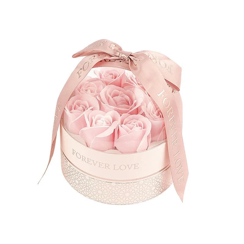 Confezione regalo di gioielli con fiori di rosa: perfetta per la fidanzata, elegante set di gioielli con rose in una squisita confezione regalo