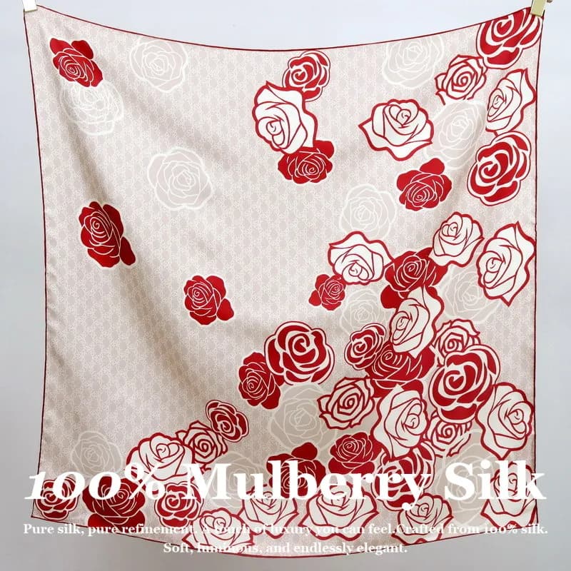 Luxury scarf in Vera Silk, Pashmina 100% Gelso Silk, Elegant Square Scarf for Women, Hairband, Hijab