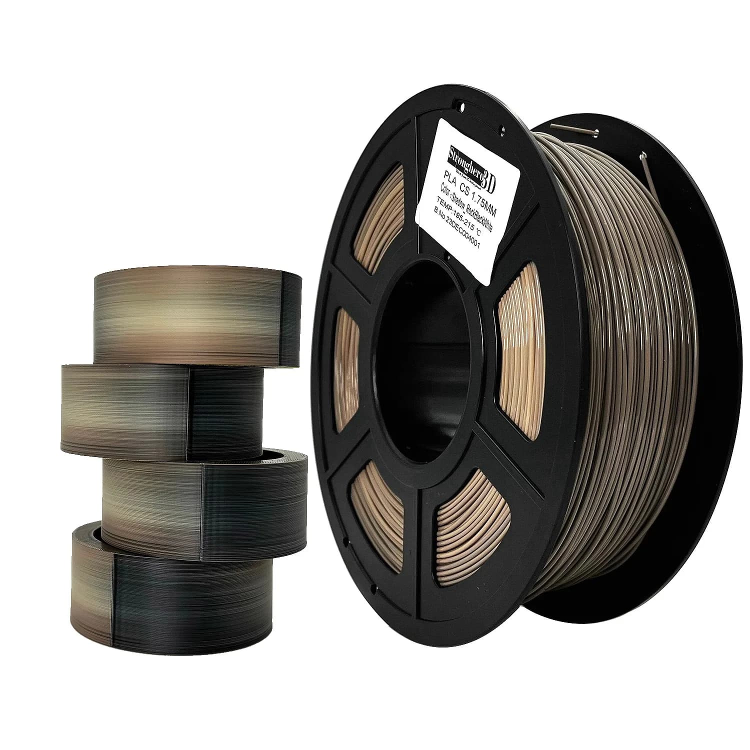 3D PLA Printer Filament - PETG Core Shell Co-extruded, 1kg 1.75mm, 3D Printing Plastic Material, 3D Printer Consumables