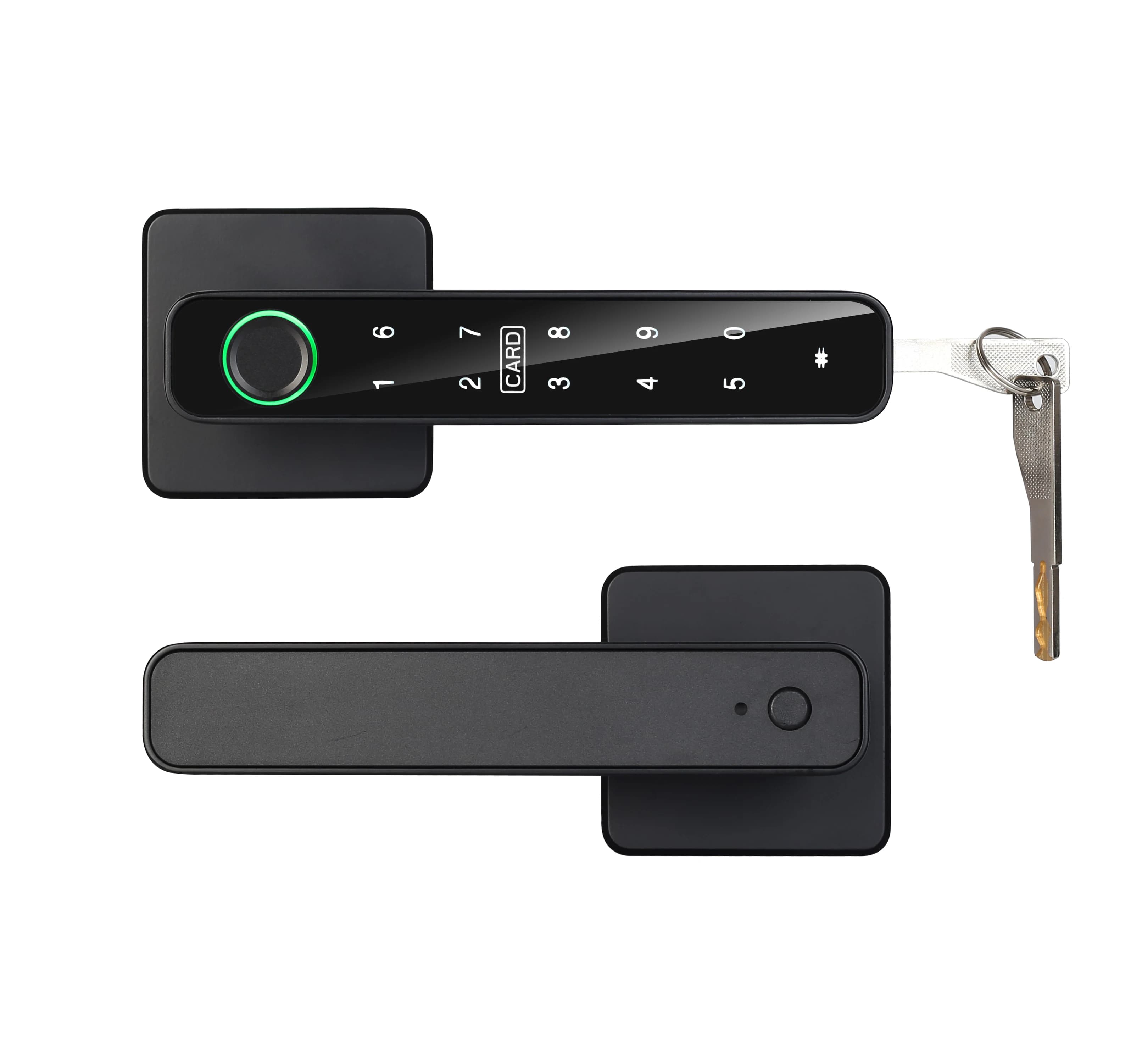 XSDTS Impronte digitali Smart Digital Door Lock Maniglia quadrata Tastiera touchscreen Codice anti-peep Serratura elettrica intelligente per appartamento domestico