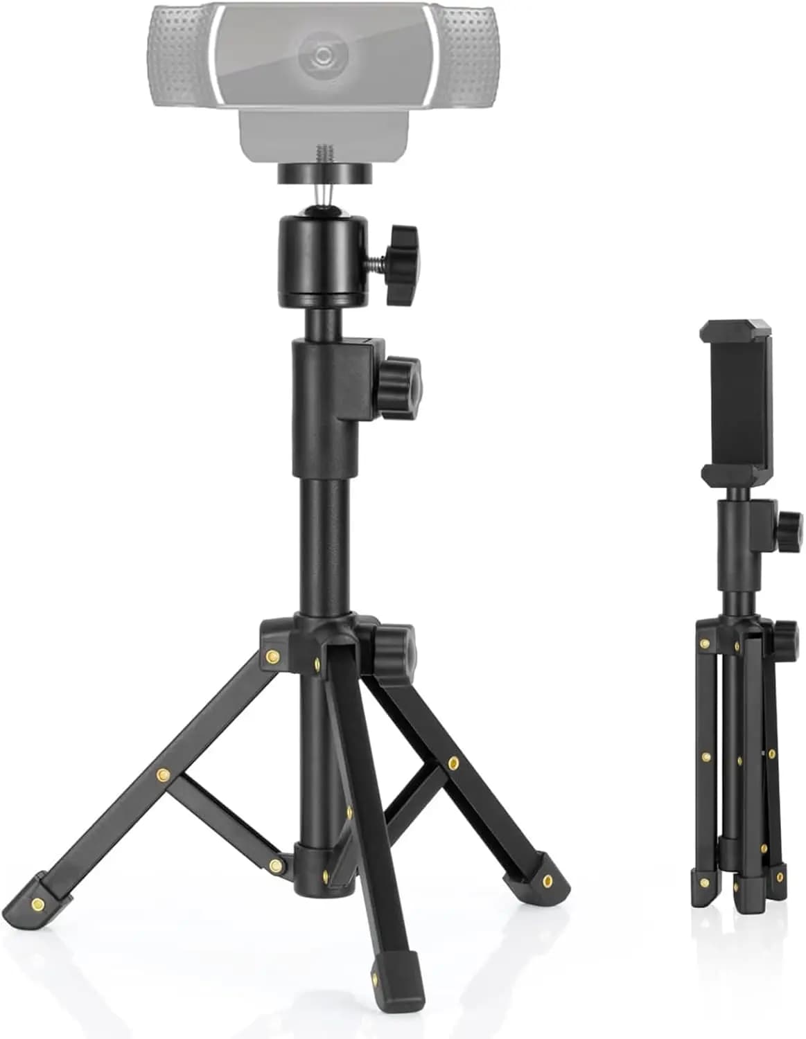 Supporto treppiede regolabile per webcam, 10-15,5 pollici, filettatura universale da 1/4 di pollice, per C920/C922/C930e