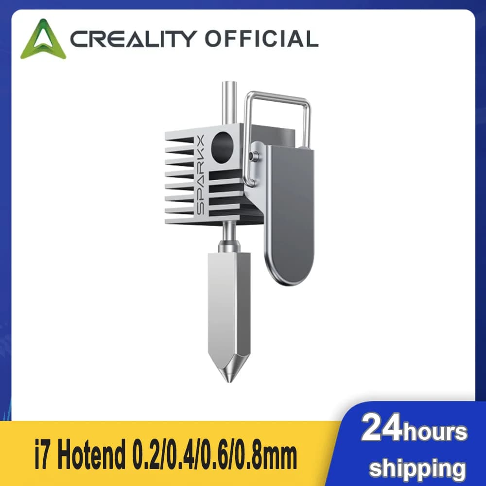 Blocco riscaldante Creality SPARKX I7 Hotend 0.2/0.4/0.6/0.8mm in lega di rame + acciaio temprato i7 Hot End Accessori per stampanti 3D