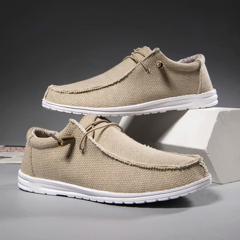 Mocassini Casual da Uomo in Tela, Taglia Grande, Design Leggero e Traspirante Antiscivolo, Scarpe Comode per Uso Quotidiano