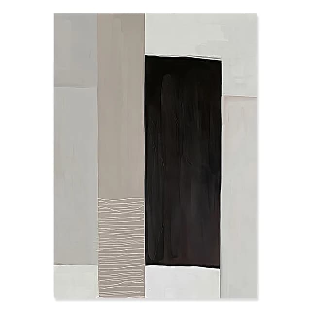 Contemporary Abstract Blue Black and Beige Canvas Painting Posters Print Wall Art Picture for Living Room Wall Decoration Cua