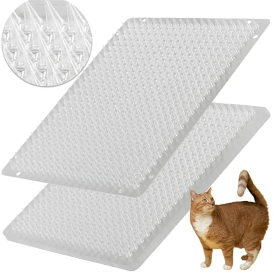 Tappetino per scatti da esterno/interno repellente per gatti da 8 pezzi per gatti e cani per mantenere le parassiti con punte 16 x 13 pollici Ideale per il giardino P