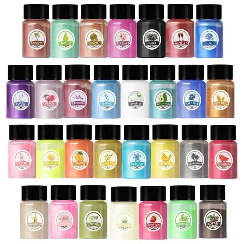 10g polvere perlescente resina pigmento colorante colorante pigmento polvere di perle fai da te candela colorante epossidica gioielli che fanno materiale