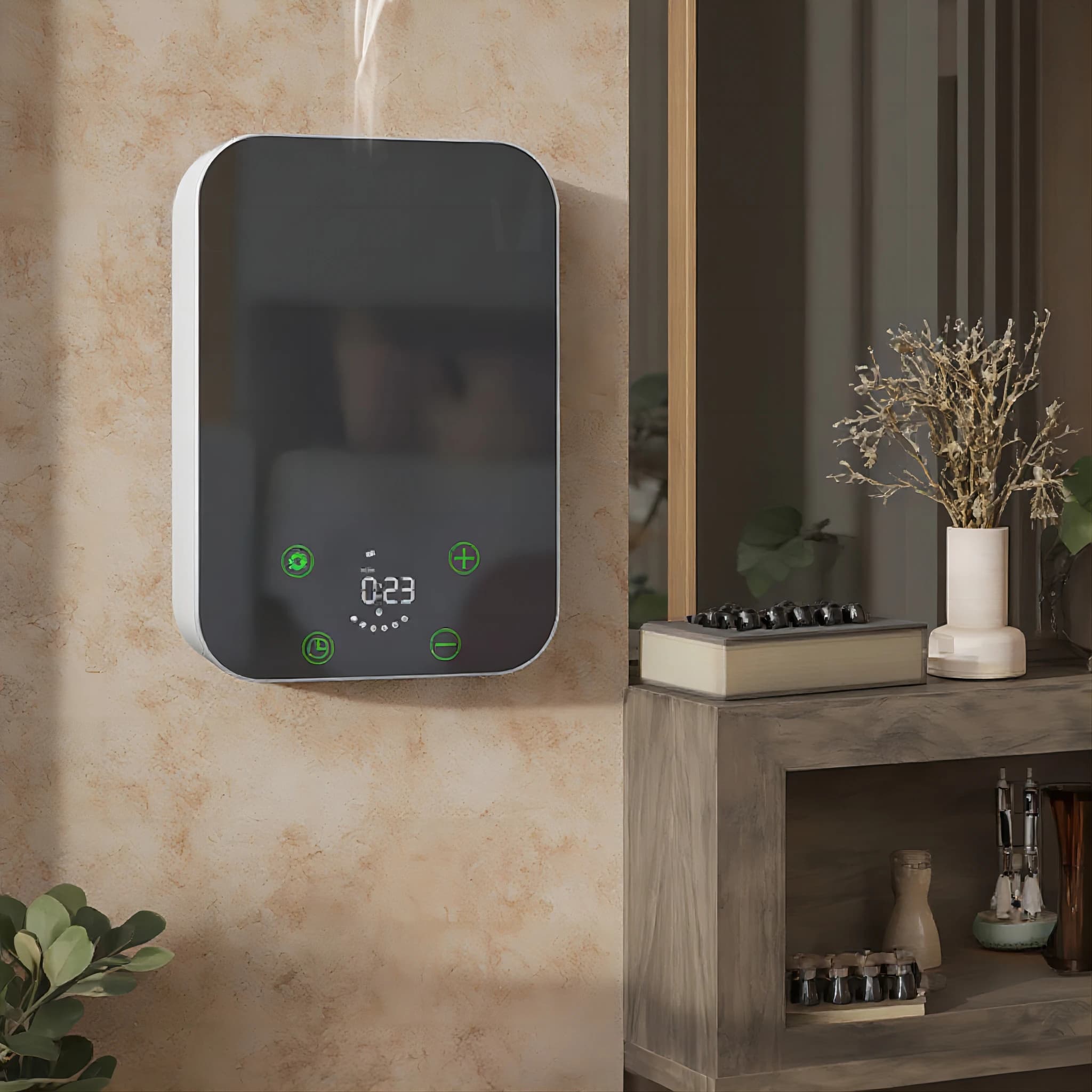 Macchina per il profumo Nebulizzatore elettrico per l'aroma Macchina per il diffusore di profumo Macchina per la fragranza dell'aria domestica, montabile a parete per la casa/hotel/palle