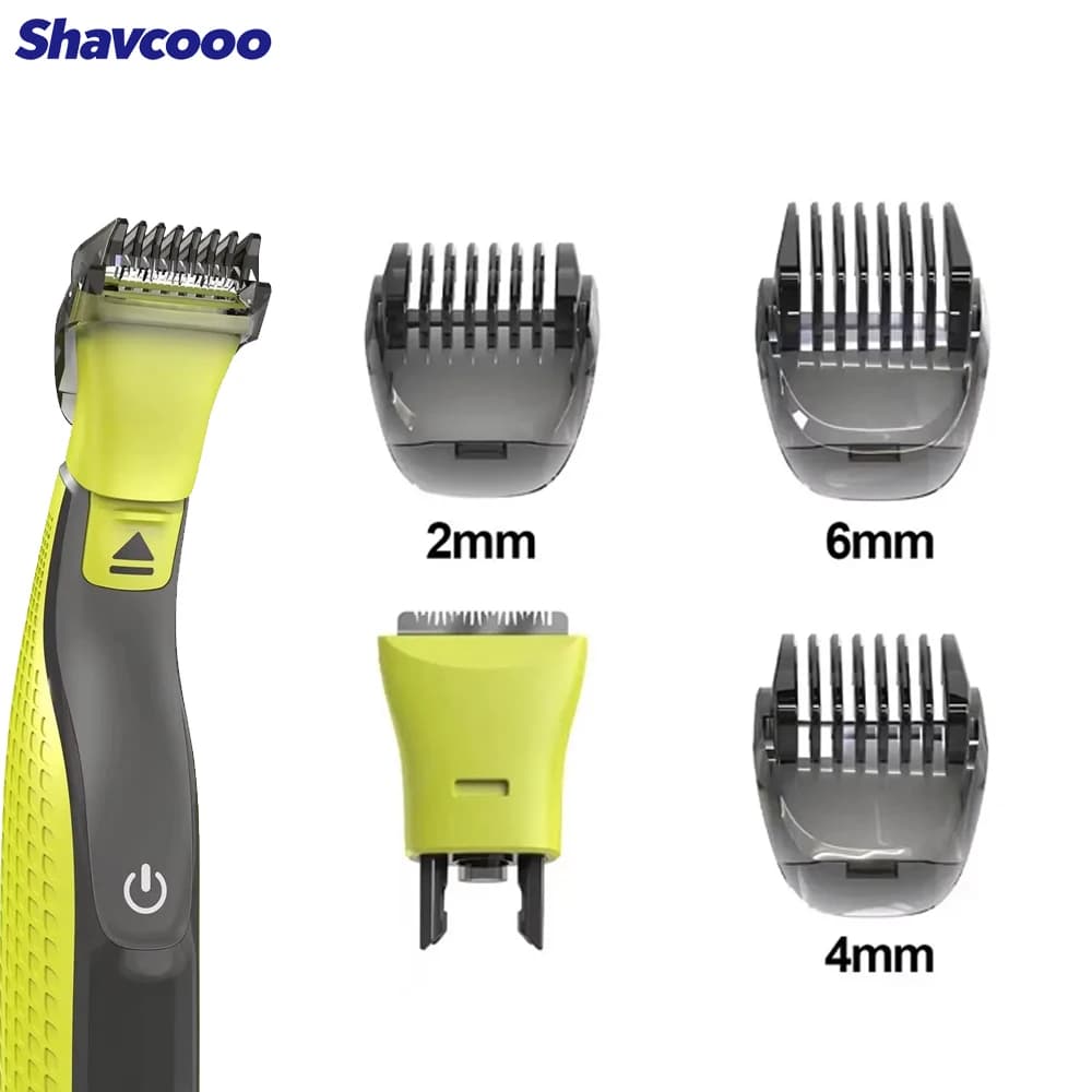 Replaceable Shaving Head for One Blade with 3 Length Safety Comb OneBlade Beard Trimmer Heads QP2630/QP2520/QP2834/QP6531/QP6520