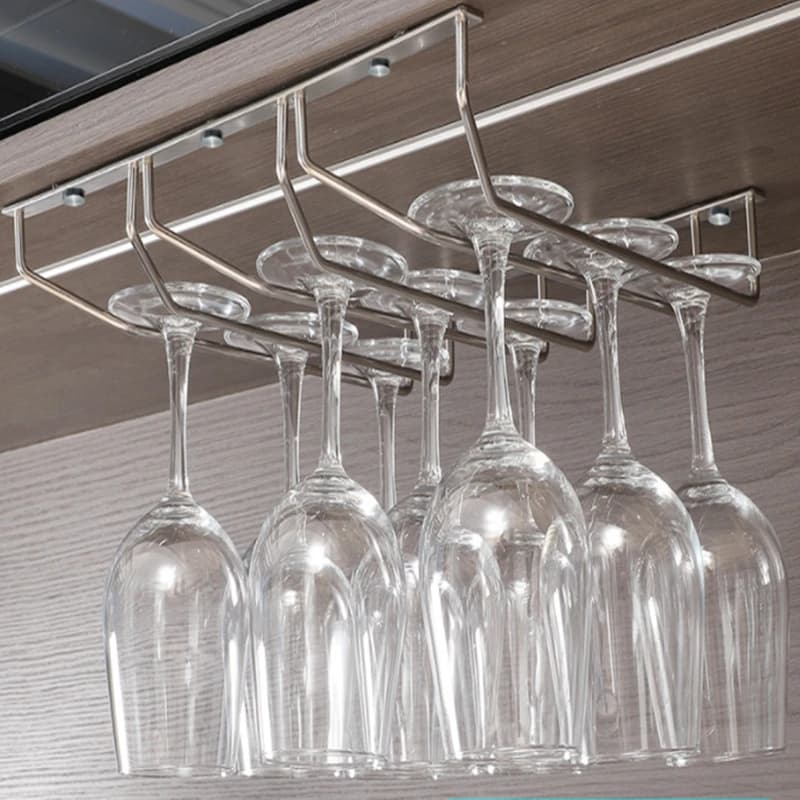New Red Wine Glass calici Hanger Rack capovolto calici Home Bar Pub Holder scaffale in acciaio inox Organizer scolapiatti