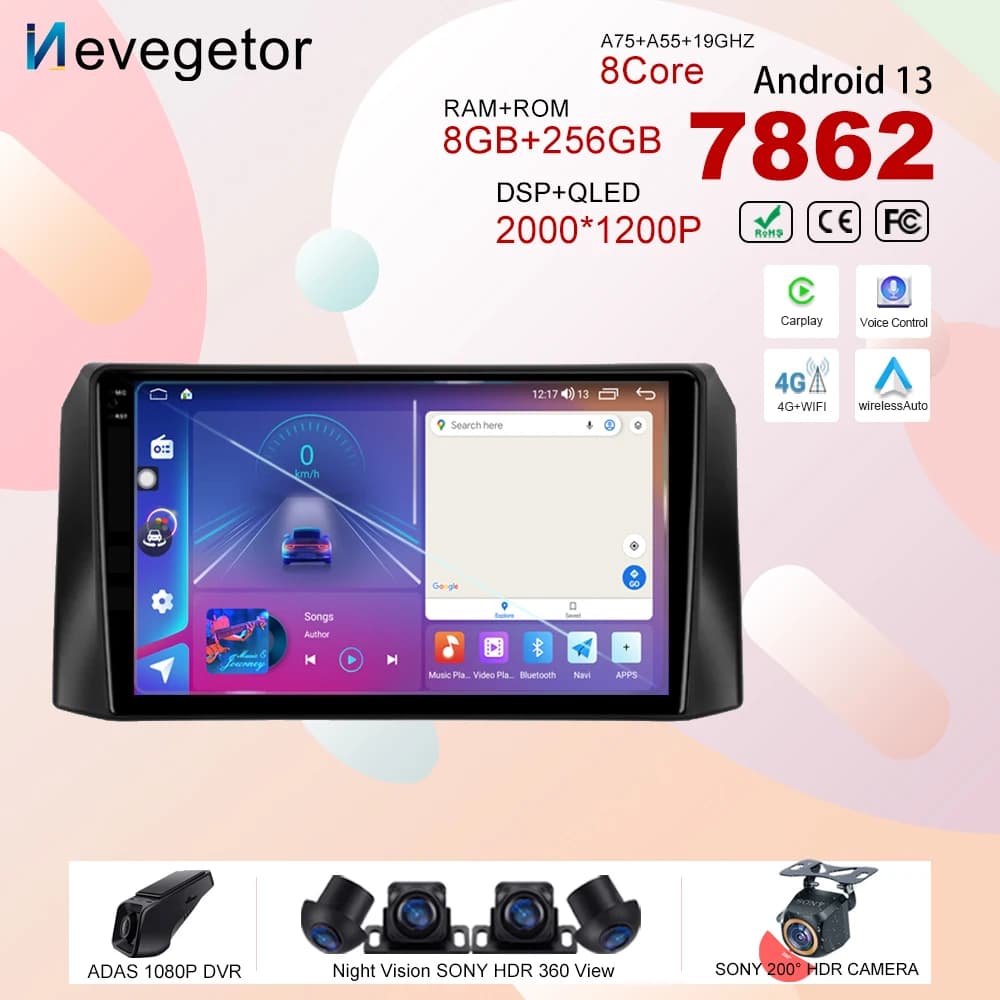 Auto DVD Per UAZ Patriot 3 2016 - 2021 Android 13 Auto 5G wifi Radio Stereo Lettore Multimediale di Navigazione GPS Wireless Carplay CPU