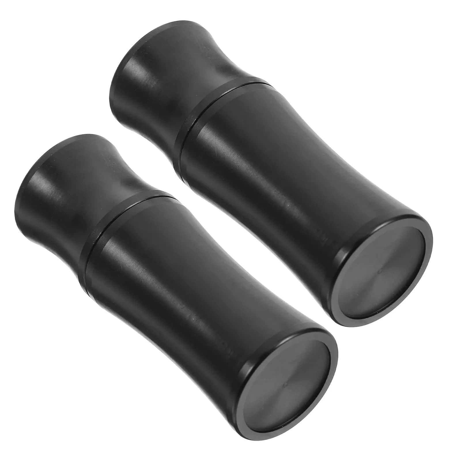 2Pcs Black Billiard Cue Joint Protector Threaded Cap for Pool Cue End Protection Shockproof Wear Resistance Universal Fit