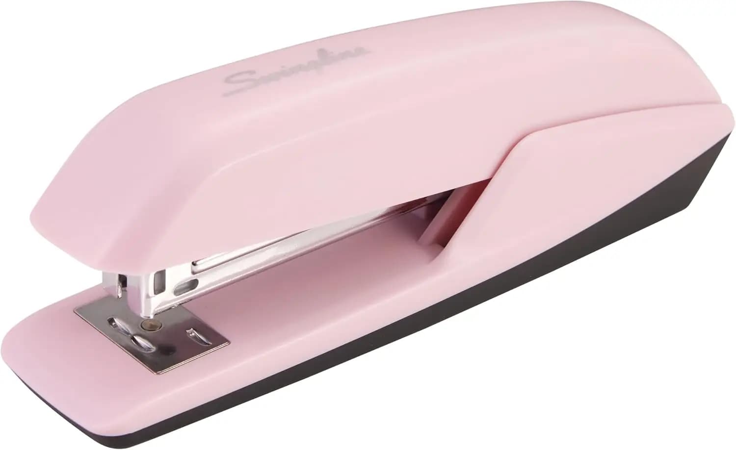 Cucitrice da scrivania rosa, capacità 20 fogli, facile da usare per cucitura e fissaggio, design resistente