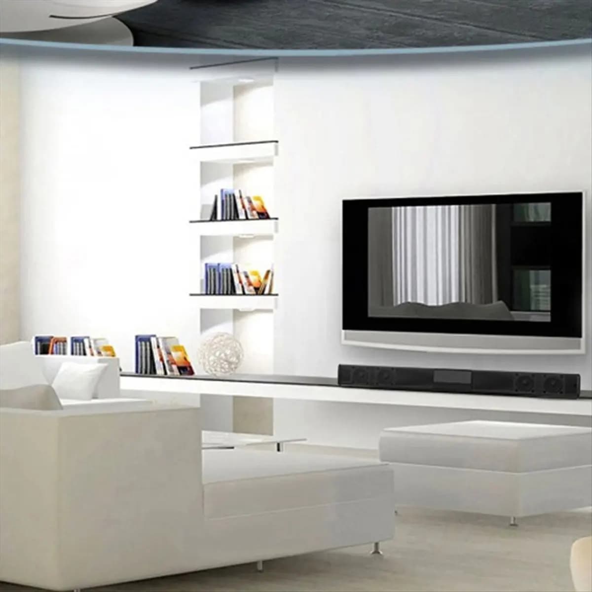 AS62 BS-28B Soundbar Altoparlante Bluetooth Stereo a Lungo Raggio per Home Theater Altoparlante Wireless Portatile Multifunzionale da Scrivania