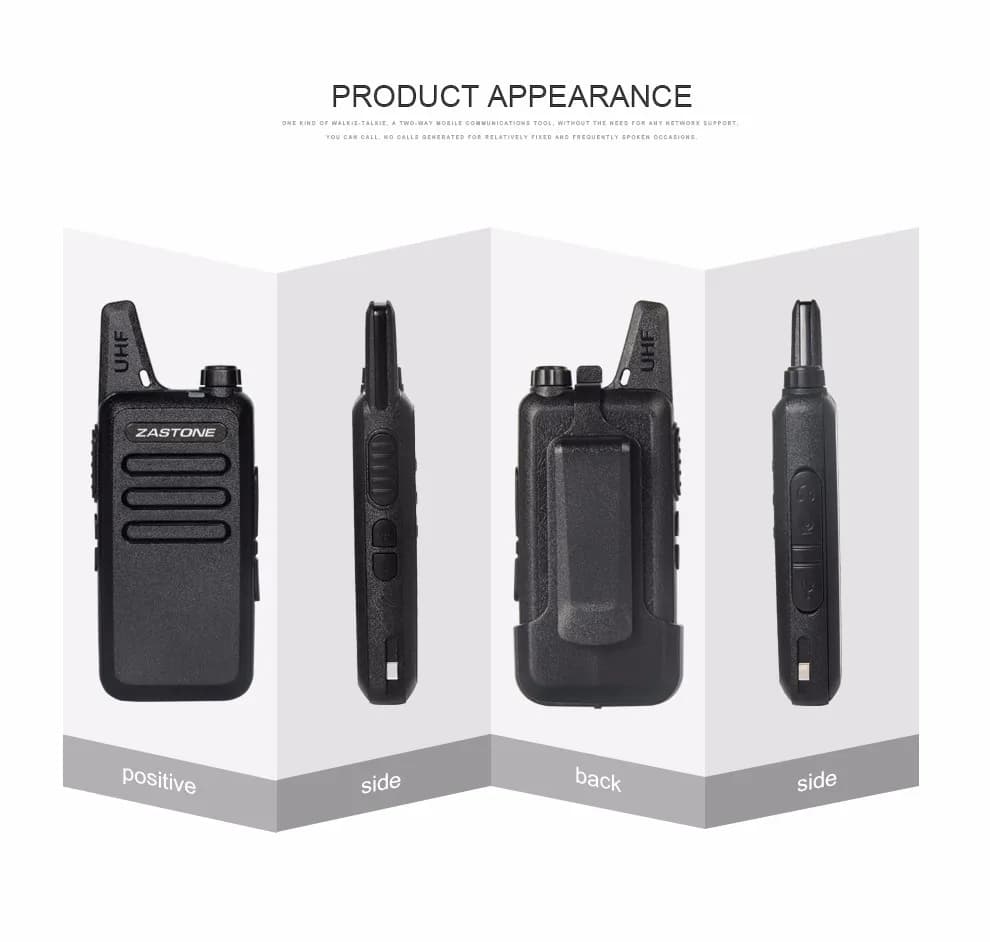 Walkie Talkie UHF ZT-X6 Walkie Talkie 400-470 MHz Radio bidirezionale portatile
