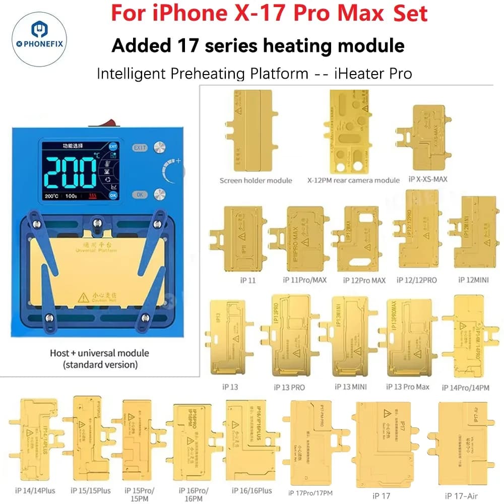 JC Aixun iHeater Pro Piattaforma di preriscaldamento per iPhone X 11 12 13 14 15 16 17 Pro Max Strumento di riparazione di separazione del riscaldamento della scheda madre