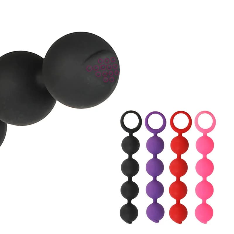 Silicone Grande Spina Anale 4 Palla Perlina Anale Ano Masturbazione Butt Plug Erotico Flirt Giocattolo Del Sesso Massaggio Della Prostata per Uomini Donne 18+