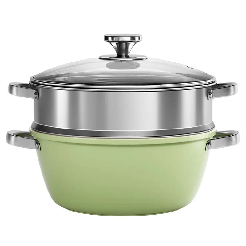 Pentola per zuppa in ceramica LH, padella antiaderente per uso domestico, pentola resistente all'usura, universale.