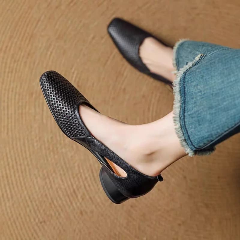 Nuovo stile popolare scarpe da donna moda tacchi alti da donna poco profondi slip-on casual vendita calda fondo morbido best seller tacchi bassi piatti
