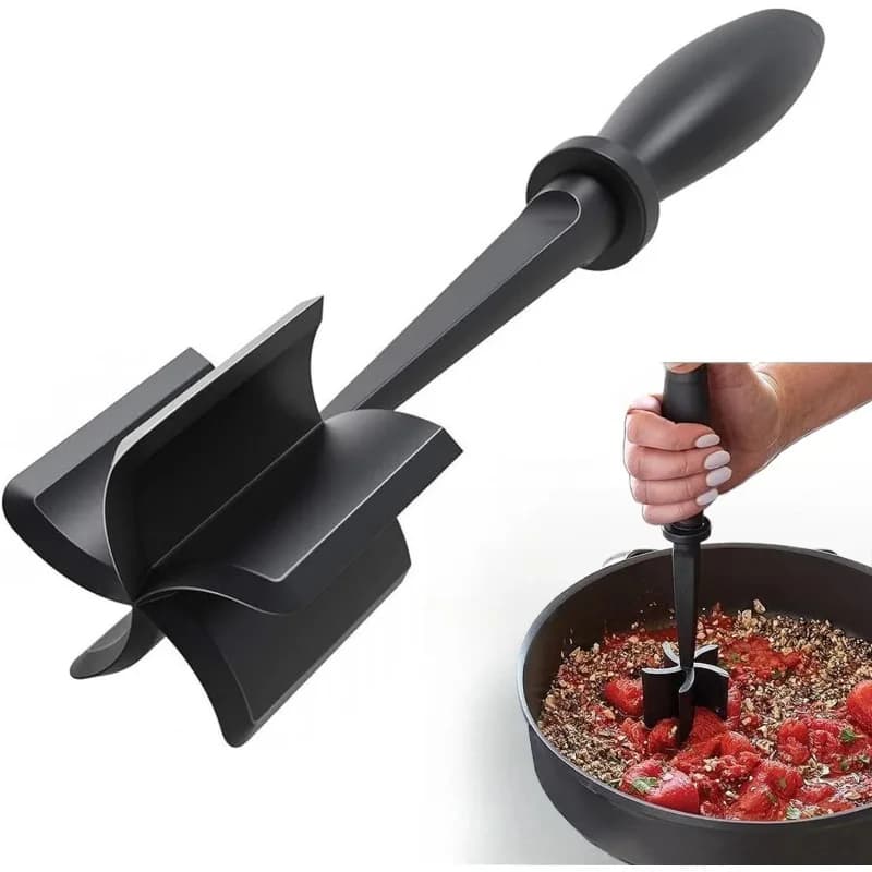1 pcs Frullatore Manual Heat Resistant for Domestic Use, Ideal for Mixing Potatoes, Salad, Tomato, Rice and Tritare Meat