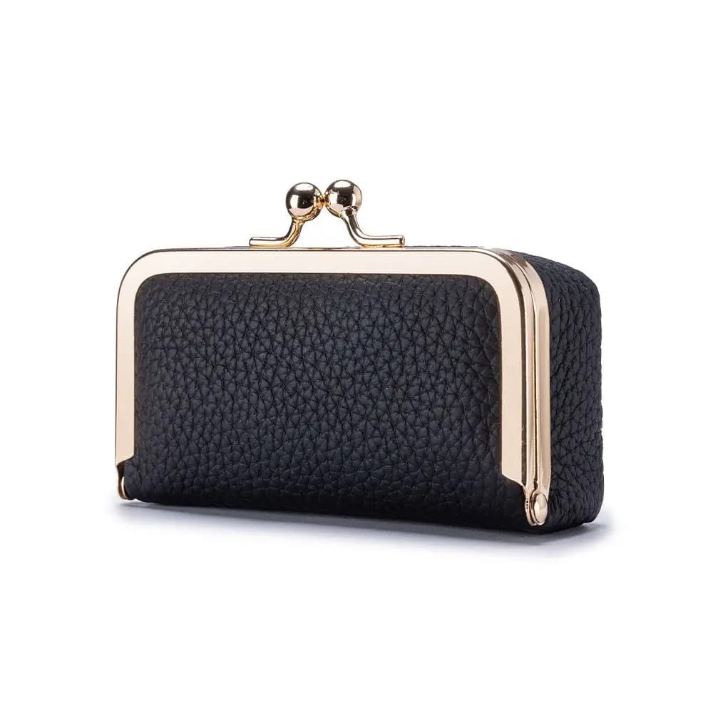 Elegant Portable Leather Jewelry Storage Bag Solid Color Anti-lost Jewelry Storage Box Wallet Exquisite Lipstick Bag Storage