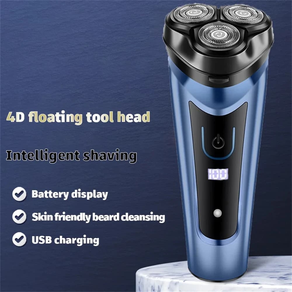 Low Noise Portable Washable Electric Razor Adjustable Waterproof Men's Shaving Machine For Home Use