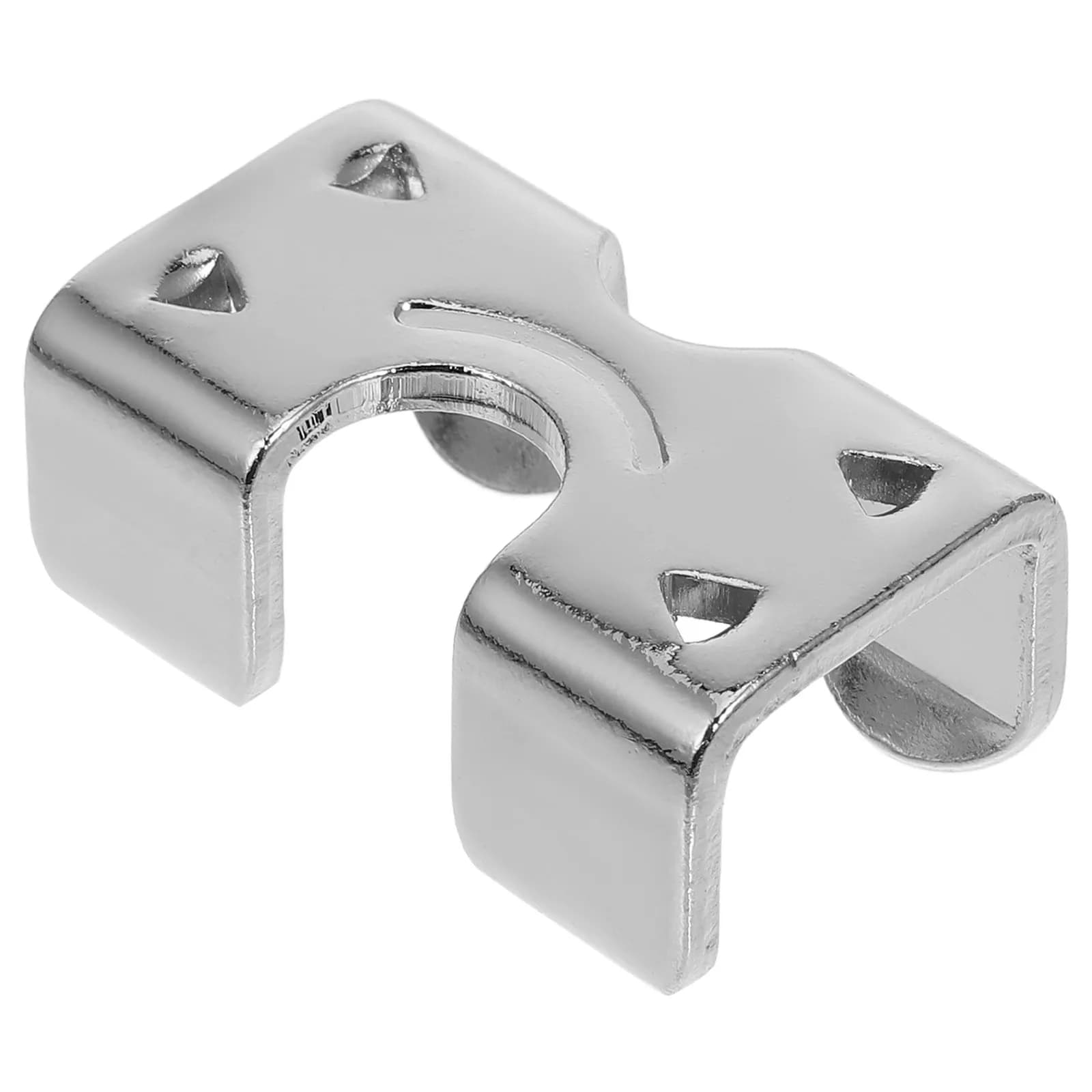 10Pcs Silver Nickel Plated Iron Rope Clamps 22mm Heavy Duty Durable Rope Connectors for Crafts Securing Loads Outdoor Marine Use