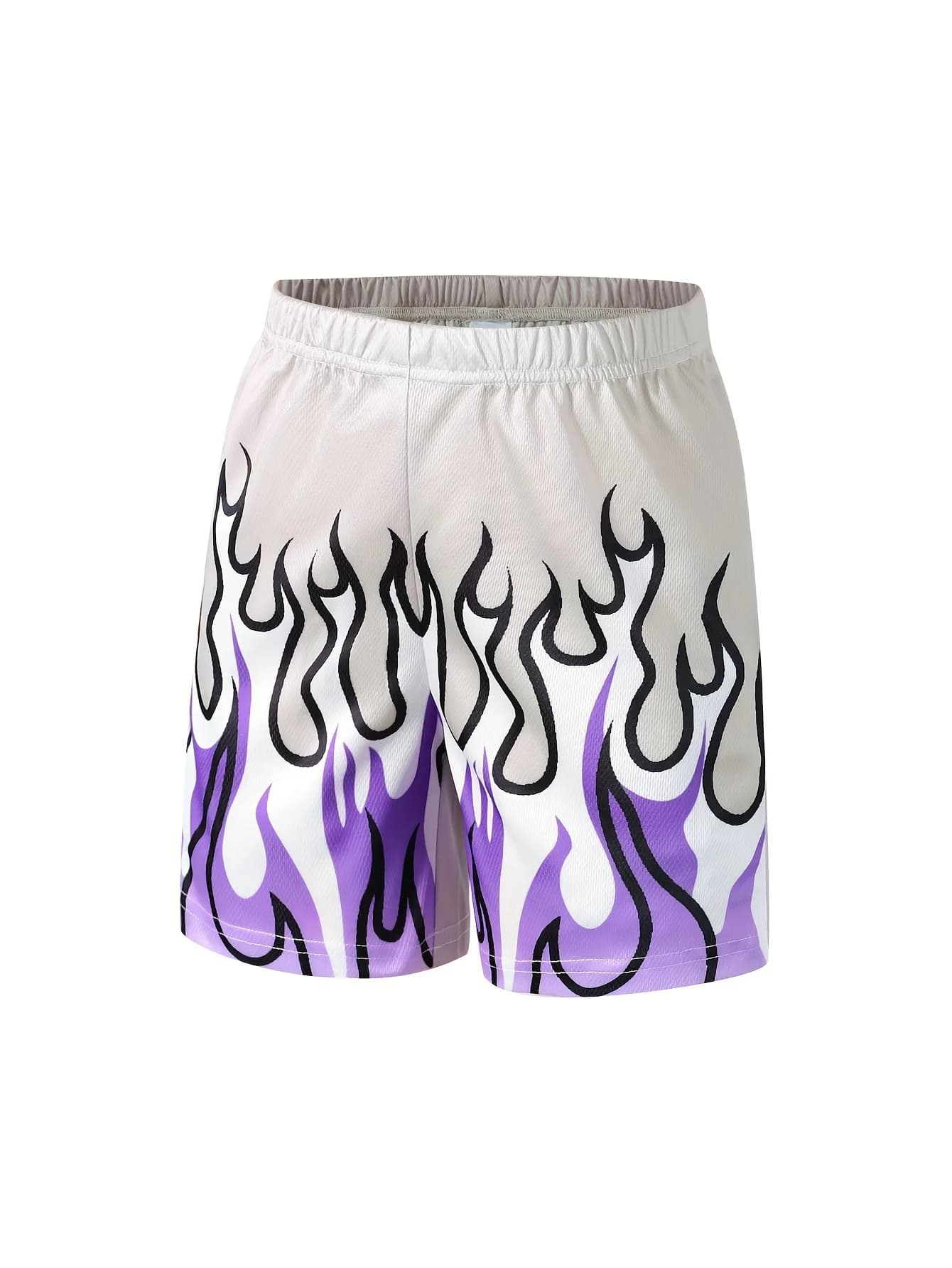 Nuovi pantaloncini sportivi da uomo estivi 2026 con stampa 3D a fiamma colorata, ad asciugatura rapida, casual, alla moda, leggeri e traspiranti