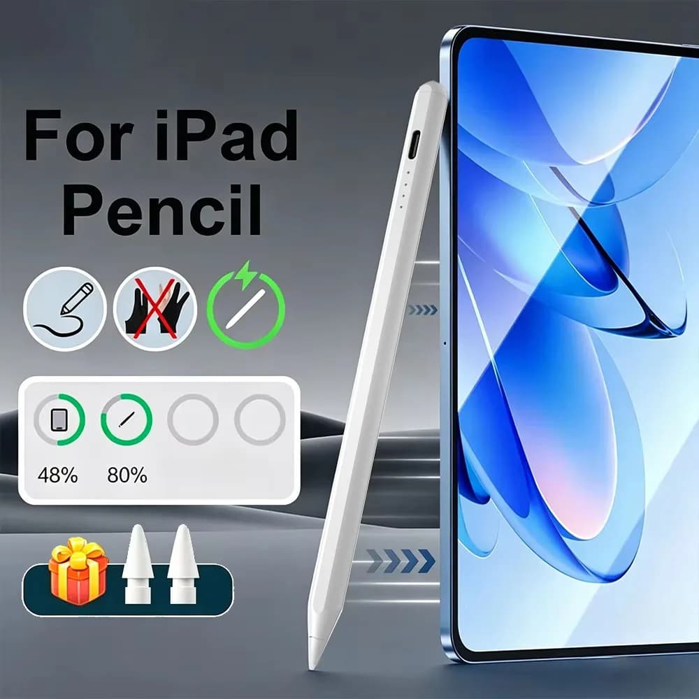 Nuova Penna Stilo per iPad 11a Gen A16 Pro M4 Air M2 Mini 7 6 10a 9a 8a Gen Senza Bluetooth, Penna Touch per iOS, Ideale per Studenti