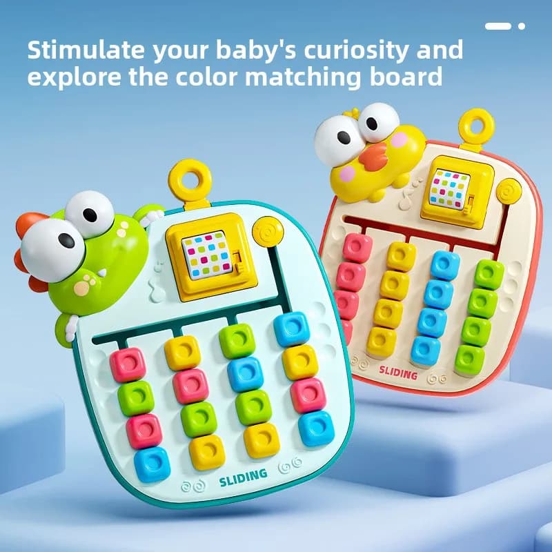 Gioco educativo per bambini con scacchiera a quattro colori per l'apprendimento dei colori e l'allenamento della logica