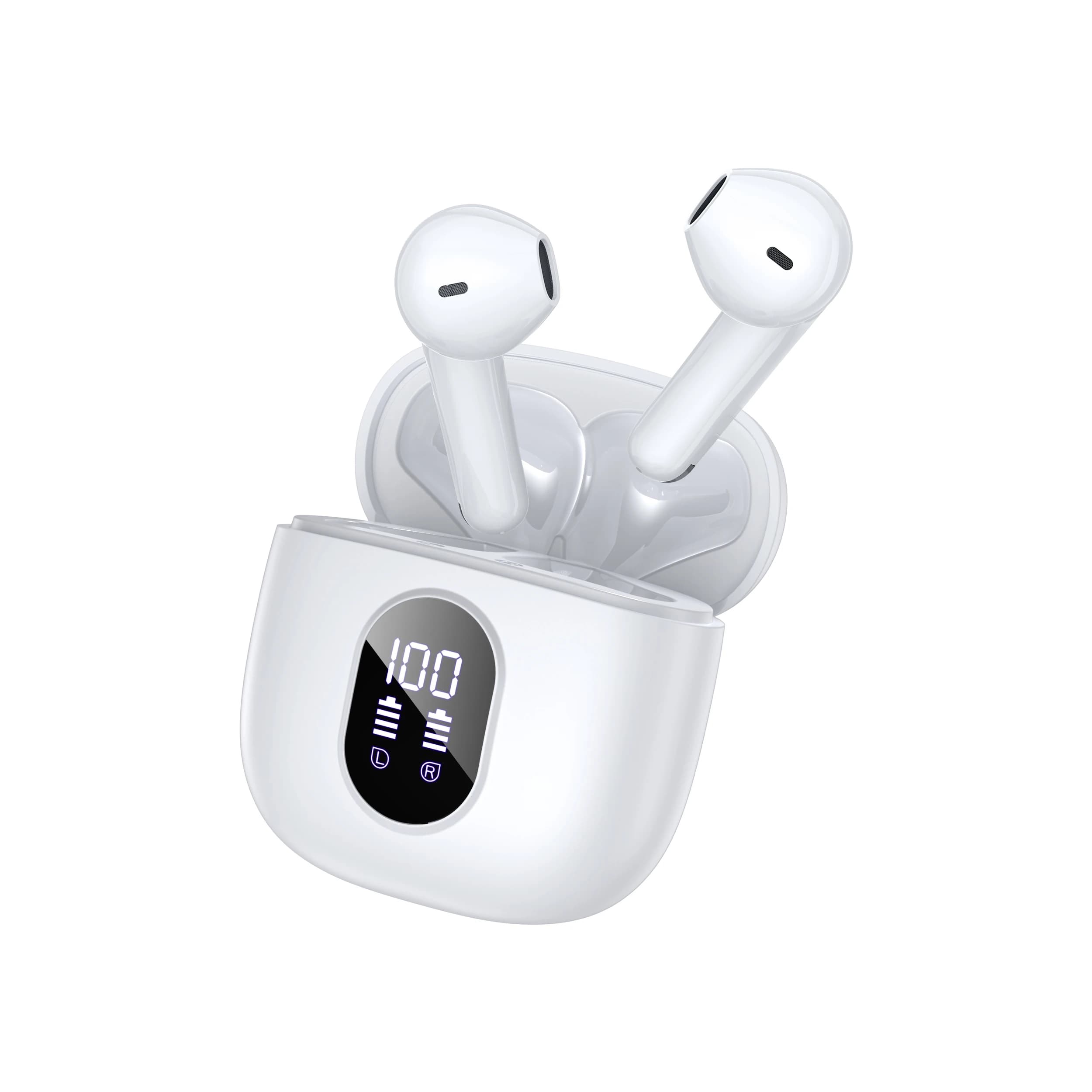 Auricolari wireless originali TWS i52 Auricolari Bluetooth ENC Cancellazione del rumore 8 ore Cuffie ENC Display digitale Cuffie i52