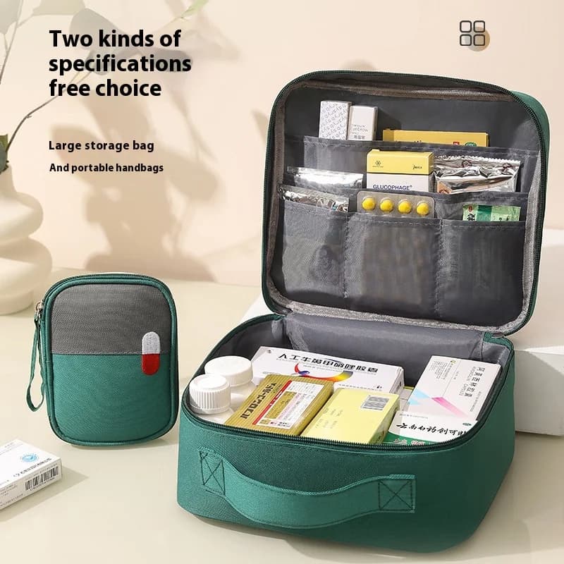 Kit di Pronto Soccorso Portatile per Prevenzione Epidemica, Viaggio, Casa, Emergenze all'Aperto, Conservazione Medicinali per Bambini