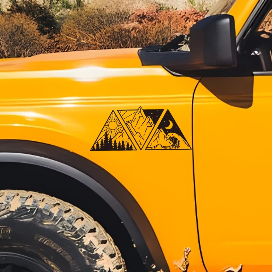 Adesivi in Vinile per Camper, Motorhome, SUV, Accessori per Tuning Auto, Decorazioni con Motivi Marini e Montani
