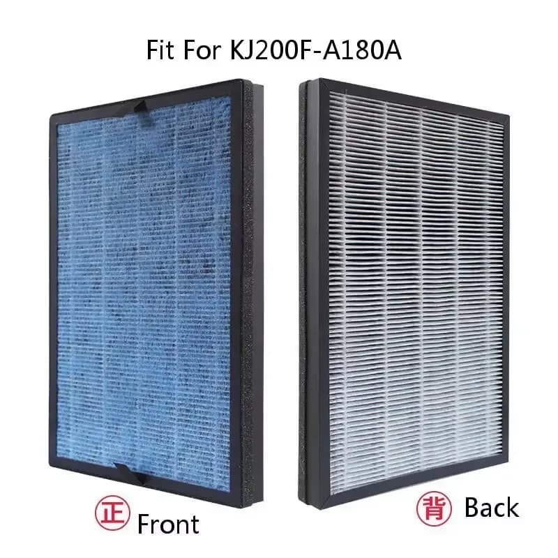 Elemento filtrante in carbone attivo composito ad alta efficienza per purificatore d'aria Haier KJ200F-A180A 415*270*40mm