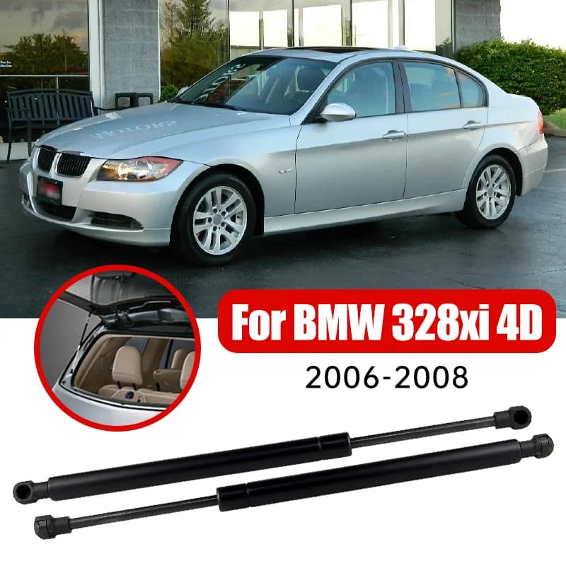 2PCS for BMW 328xi Base Sedan 4Door E90 2006 2007 2008 Rear Tailgate Trunk Boot Gas Struts Support OEM#51247060623 5124706062307