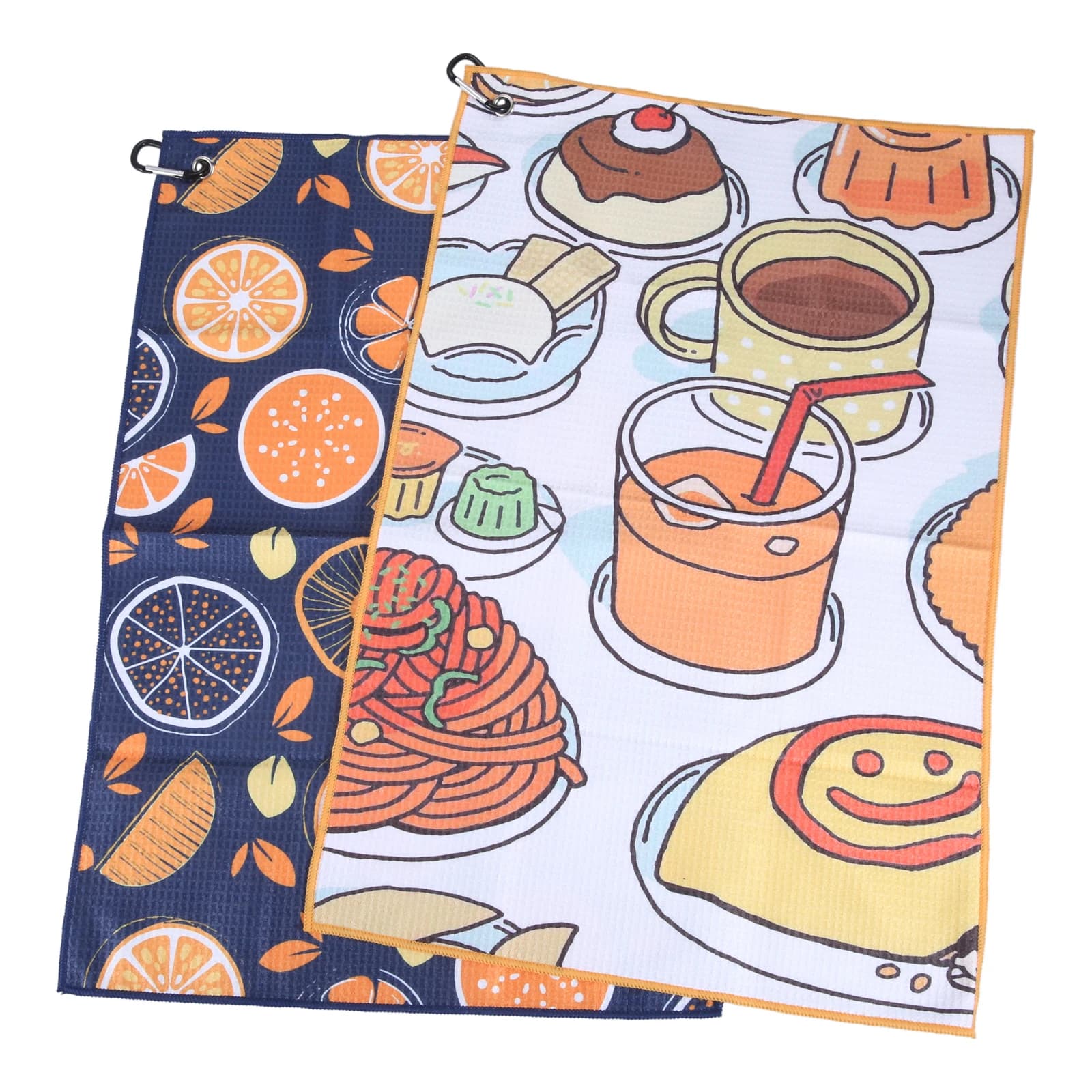 1Pc 40x60cm Palline da golf Asciugamano per pulizia per sacche da golf con moschettone Super assorbente Asciugatura rapida, Poliestere 80% Nylon20%