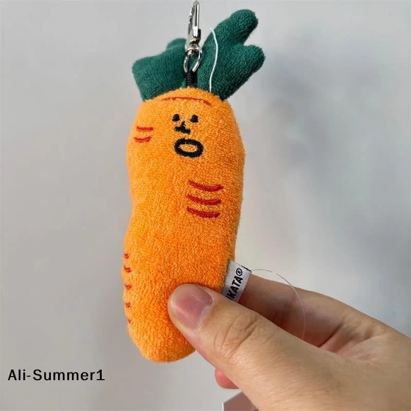 Simpatici e Divertenti Peluche a Forma di Carota e Aglio, Giocattoli Creativi, Portachiavi, Ciondoli per Zaino, Ornamenti da Appendere alla Borsa, Regali per Bambini