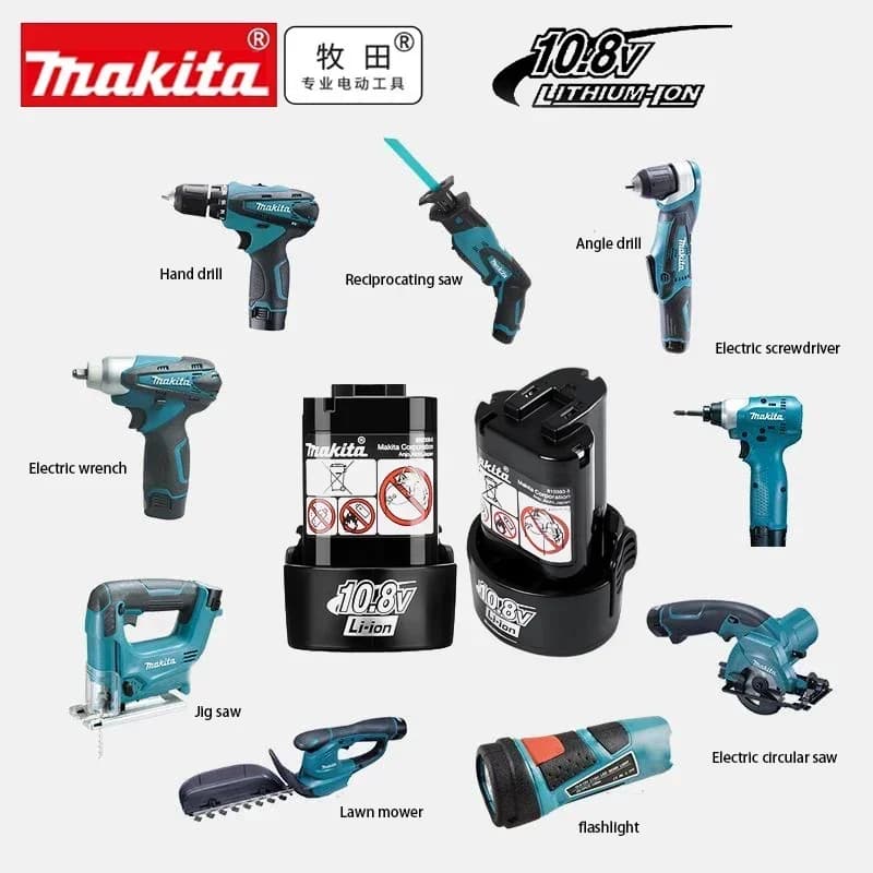 🌳 🌳 🌳 Batteria originale Makita 10.8v BL1013 BL1020 BL1030, caricabatterie Makita 10.8v/12V DF030D, batteria di ricambio per utensili Makita 10.8v