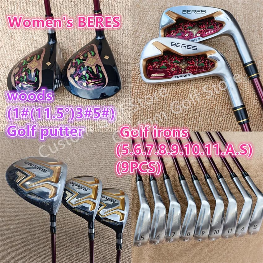 Mazze da golf da donna BERES s08 legni da fairway legno ferro che mette 13 pezzi L Flex Graphite Shaft 08 Set completo set di ferro per mazze da golf