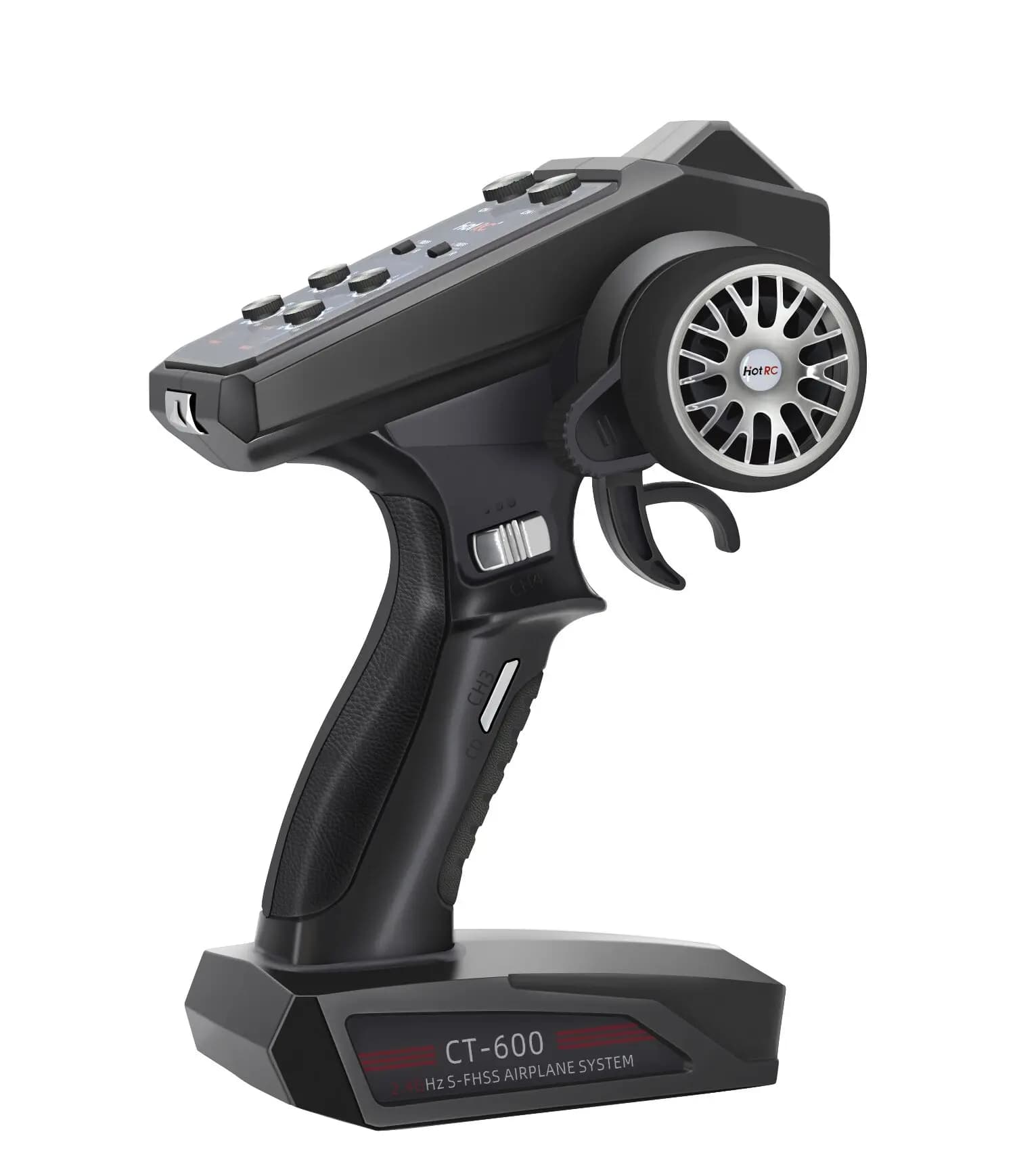 Trasmettitore radiocomandato digitale HOTRC CT600 2.4GHz 3CH con ricevitore per auto/barca RC