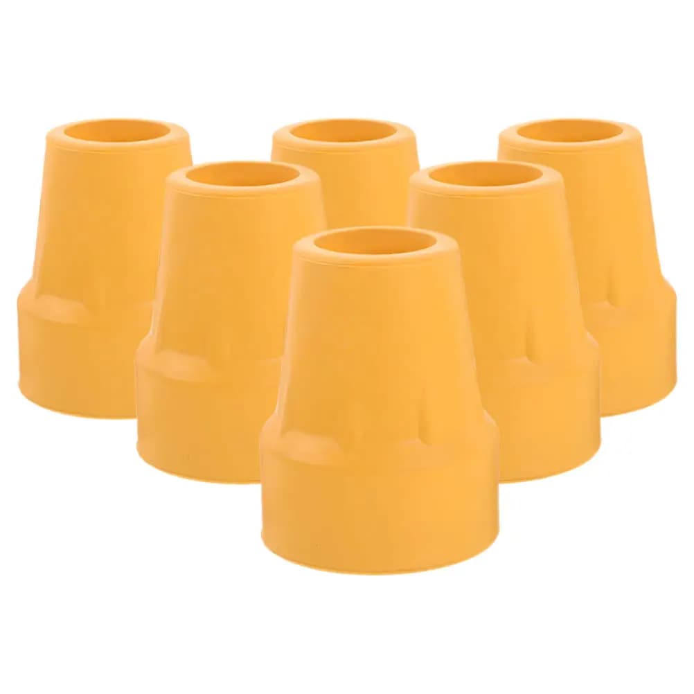 6Pcs Nonskid Crutch Tips Walking Pole Tips Cane Tip Protectors for Hiking Trekking Elderly Mobility Safety Non-Slip Rubber Foot