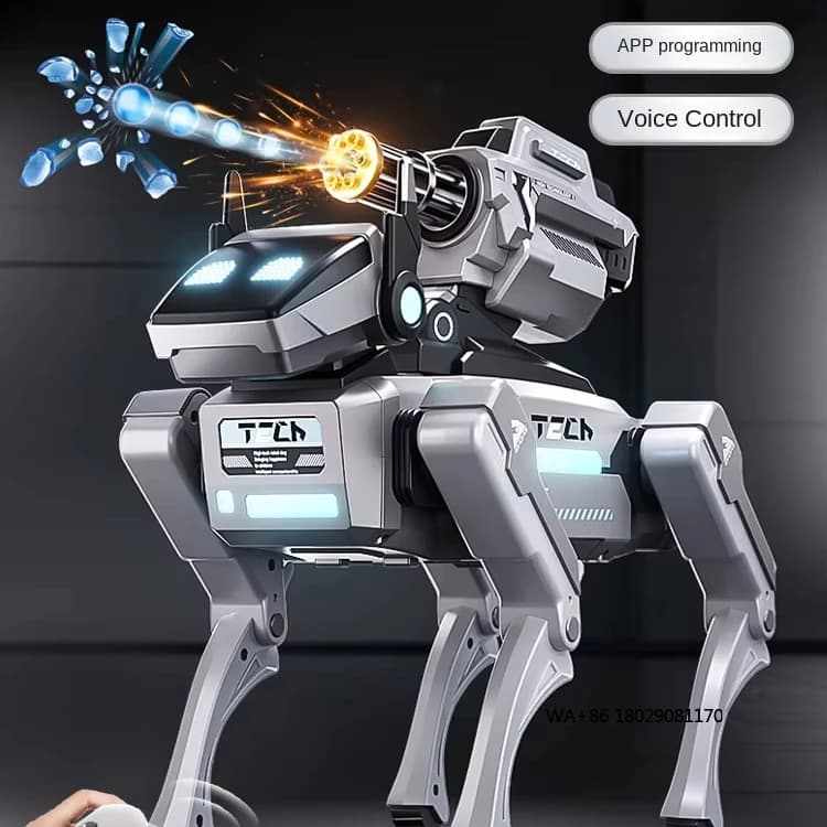 Controllo con motore brushless Materiale 10 km-Regalo di compleanno per bambini 2025 Nuovo telecomando giocattolo per cani robot AI