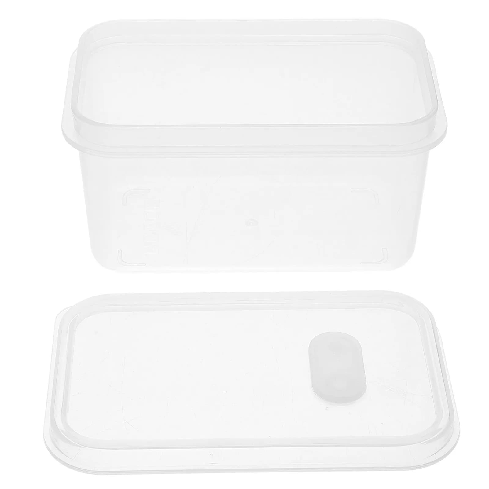 Contenitore per Alimenti con Coperchio Trasparente per Sushi, Preparazione Pasti, Pranzo, Snack, Contenitore Riutilizzabile in Plastica per Cucina e Dispensa