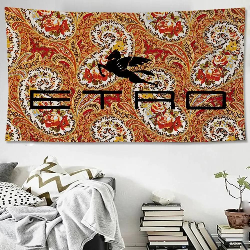 Brand E-Etro Fashion Luxury DIY Wall Tapestry for Living Room Home Dorm Decor Wall Art Decor