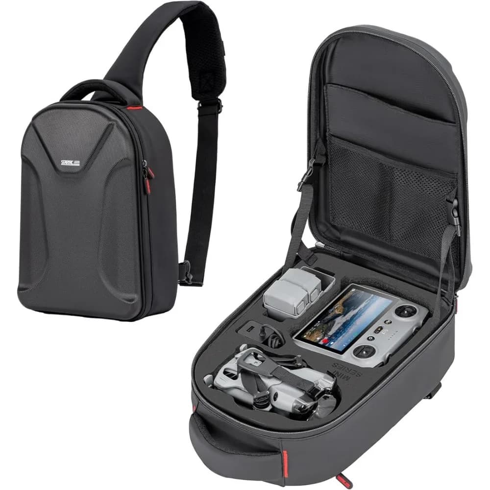 Zaino rigido impermeabile per DJI Mini 5 Pro/4 Pro/3 2/Mini 4K SE, RC 2/ RC-N Controller Fly More Combo e accessori