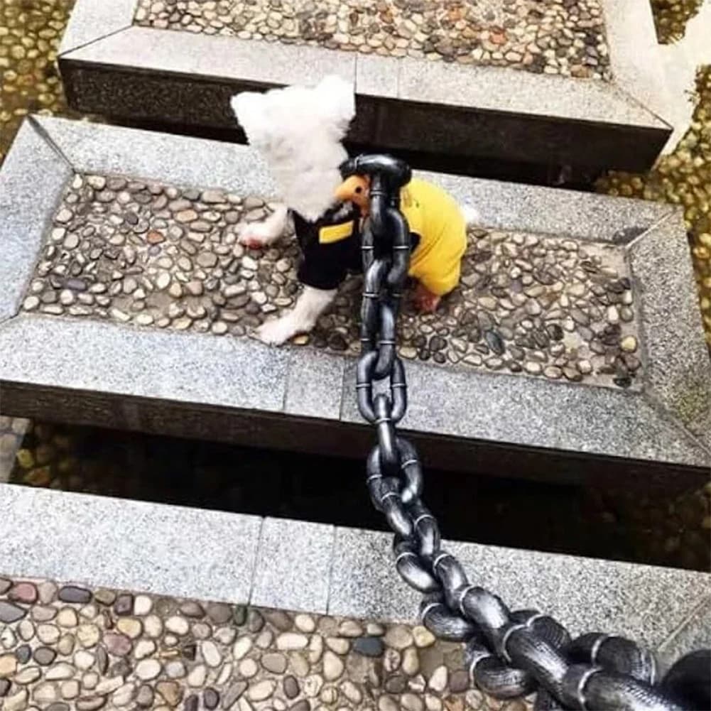 Chain Dog Leashes Simulation Life-Like Iron Chain For Large Medium Small Pet