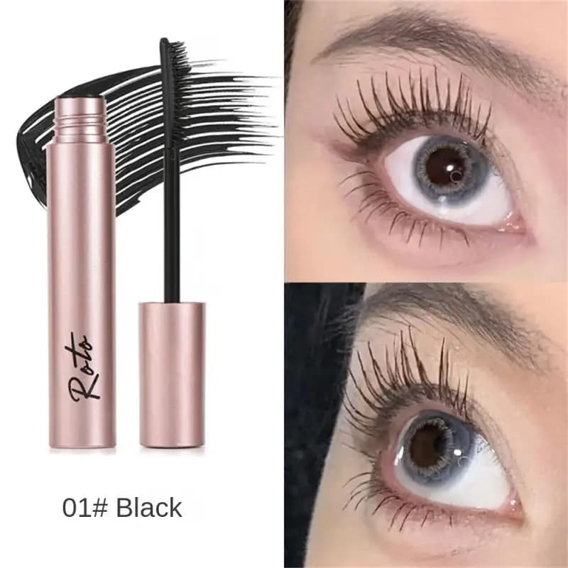 ROTO Mascara stretches thin curling thick waterproof long-lasting sweat proof lashes not easy to deburring tools for girls makeup